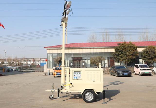 翔工的照明燈車(chē)，哪里需要哪里搬